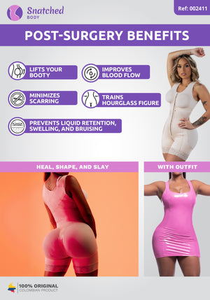 BBL built-in bra Faja Stage 2 benefits with outfit