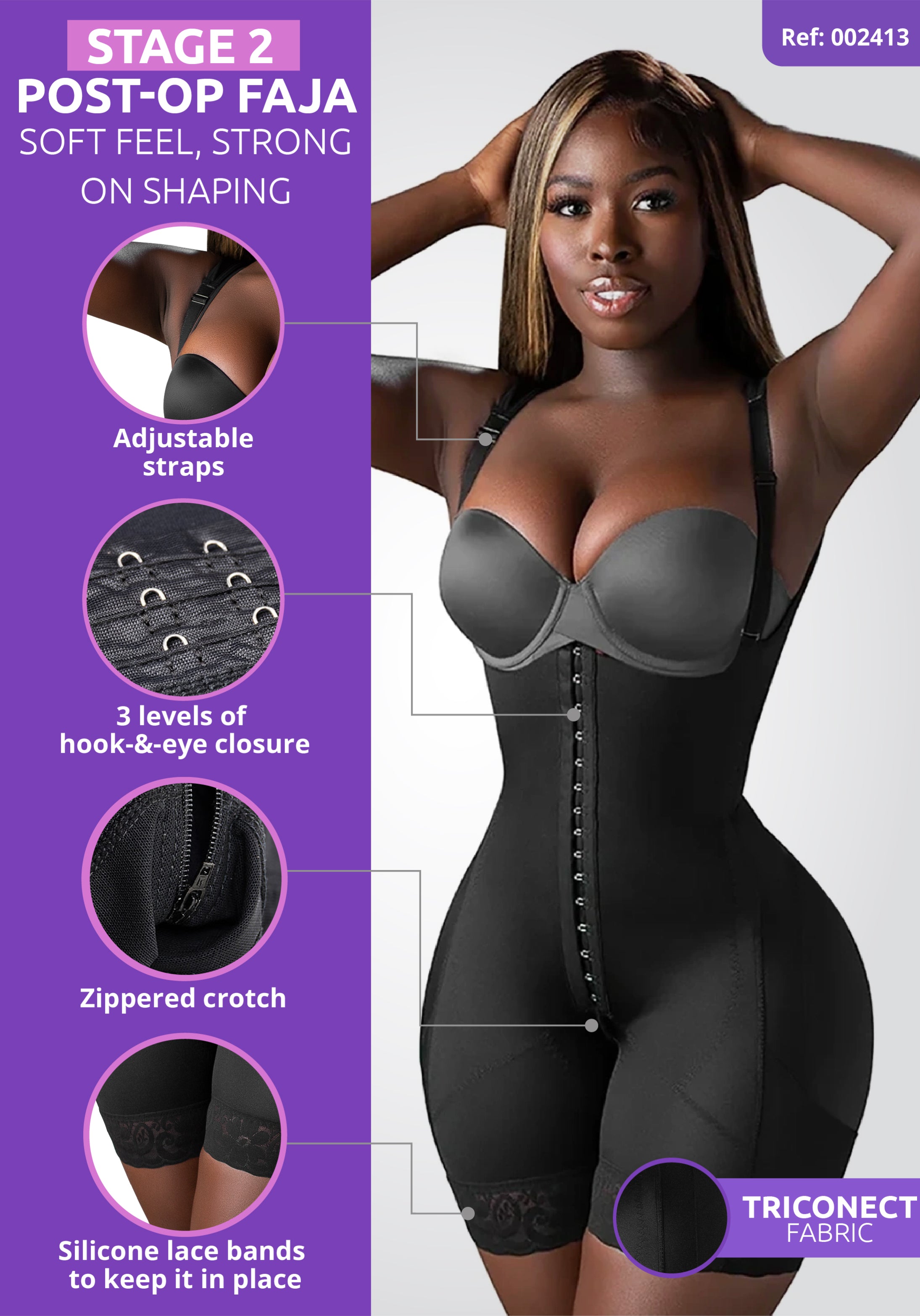 BBL Open Bust Faja features and characteristics