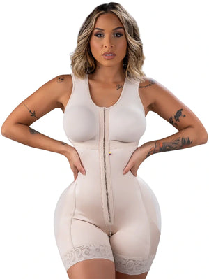 Stage 2 BBL Faja: Colombian Post-Surgery Shapewear with Built-in Bra
