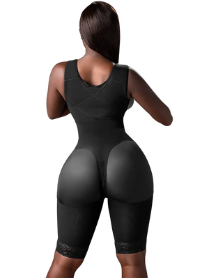 Stage 1 Post-Op Faja | Smart Compression Technology | Waist Sculptor & Butt Protector | Authentic Colombian Powernet | Snatched Body DC05L1