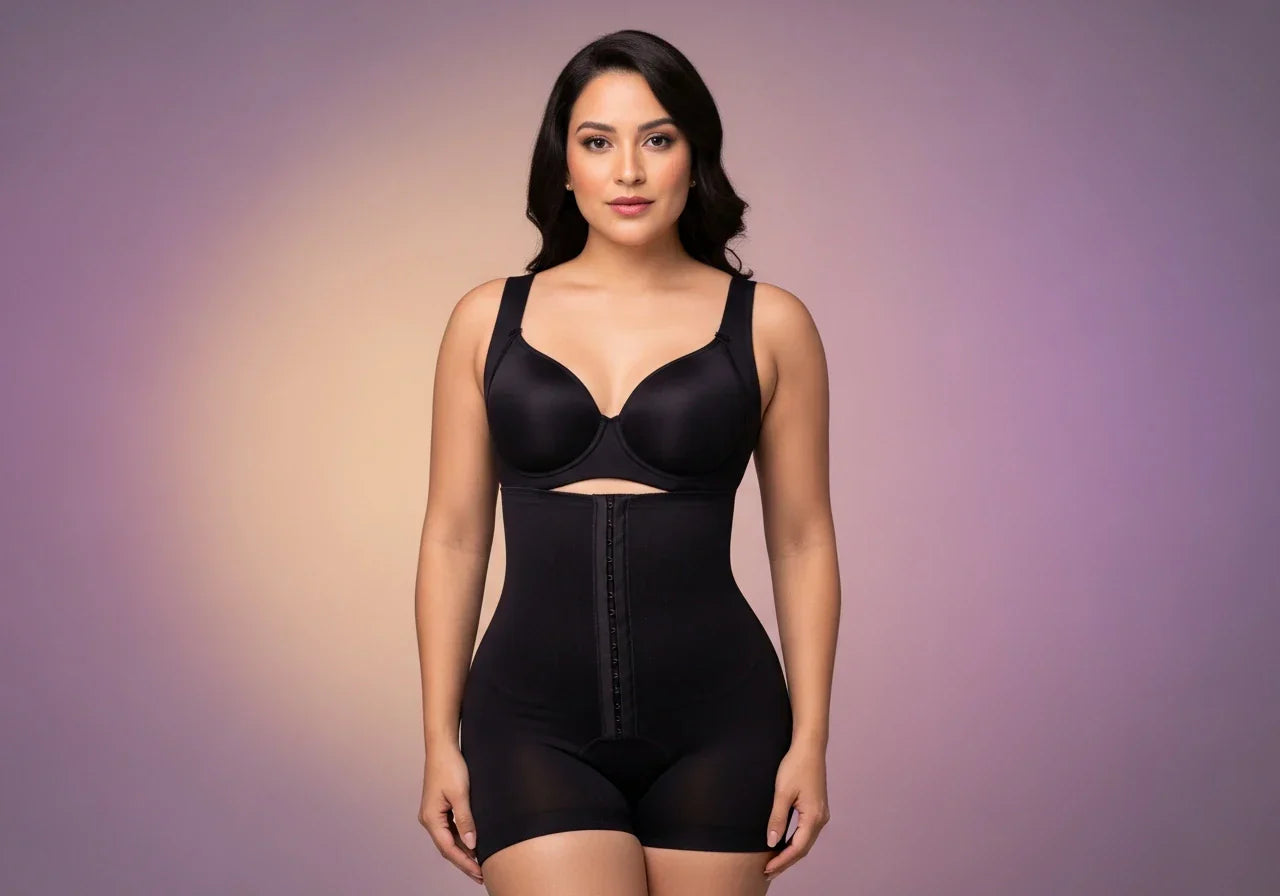 Close-up of stitching and fabric of an authentic Colombian faja