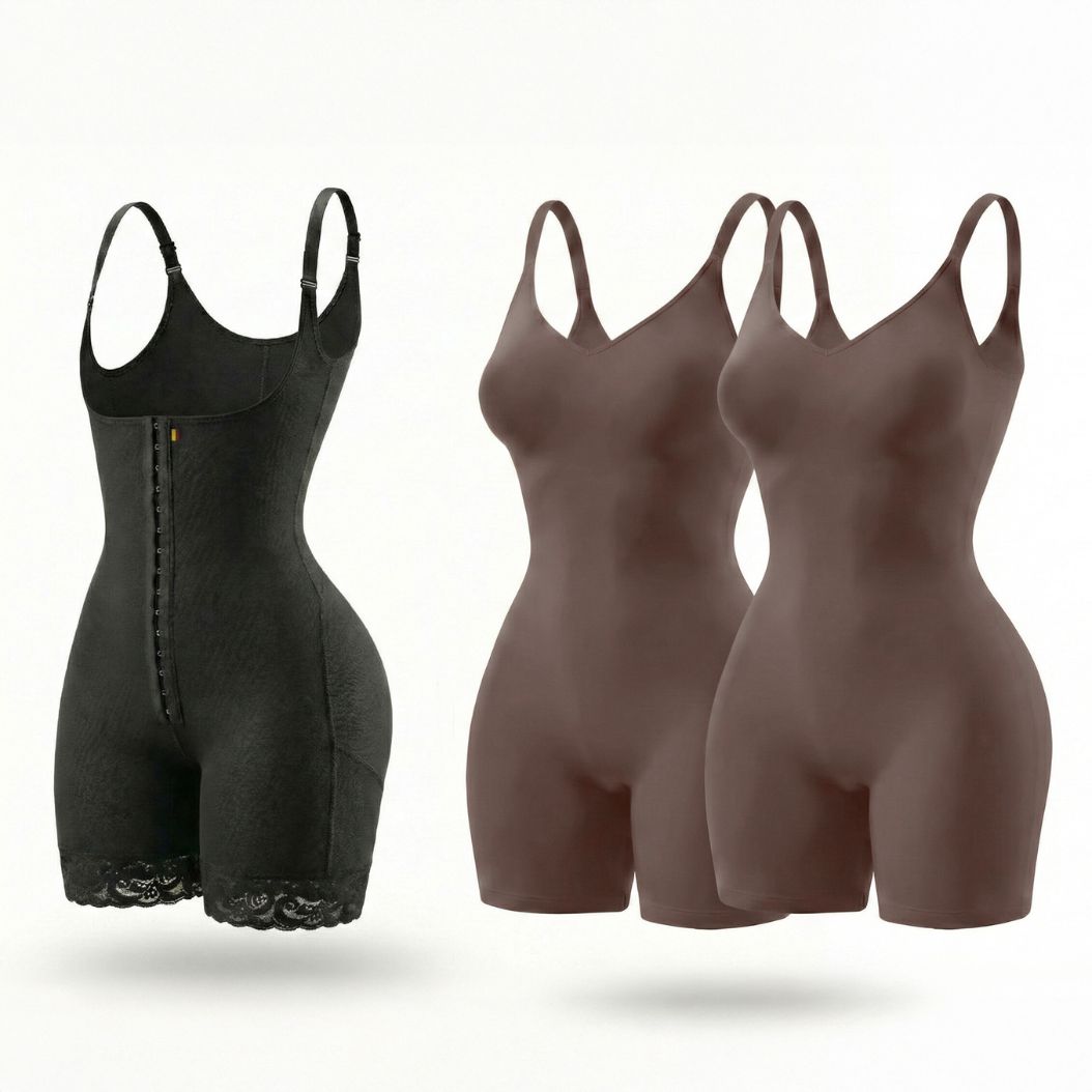 Snatched Stage 2 | Faja Short + 2-Pack Shapewear Bodysuit
