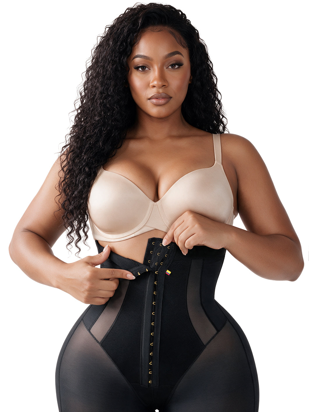 Elite High-Compression Shaping Shorts | 3-Level Hook-&-Eye, Tummy Control | Snatched Body DC01C5