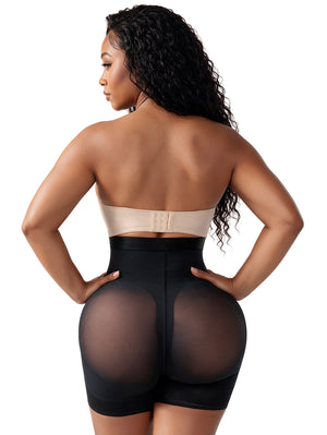 Elite High-Compression Shaping Shorts | 3-Level Hook-&-Eye, Tummy Control | Snatched Body DC01C5