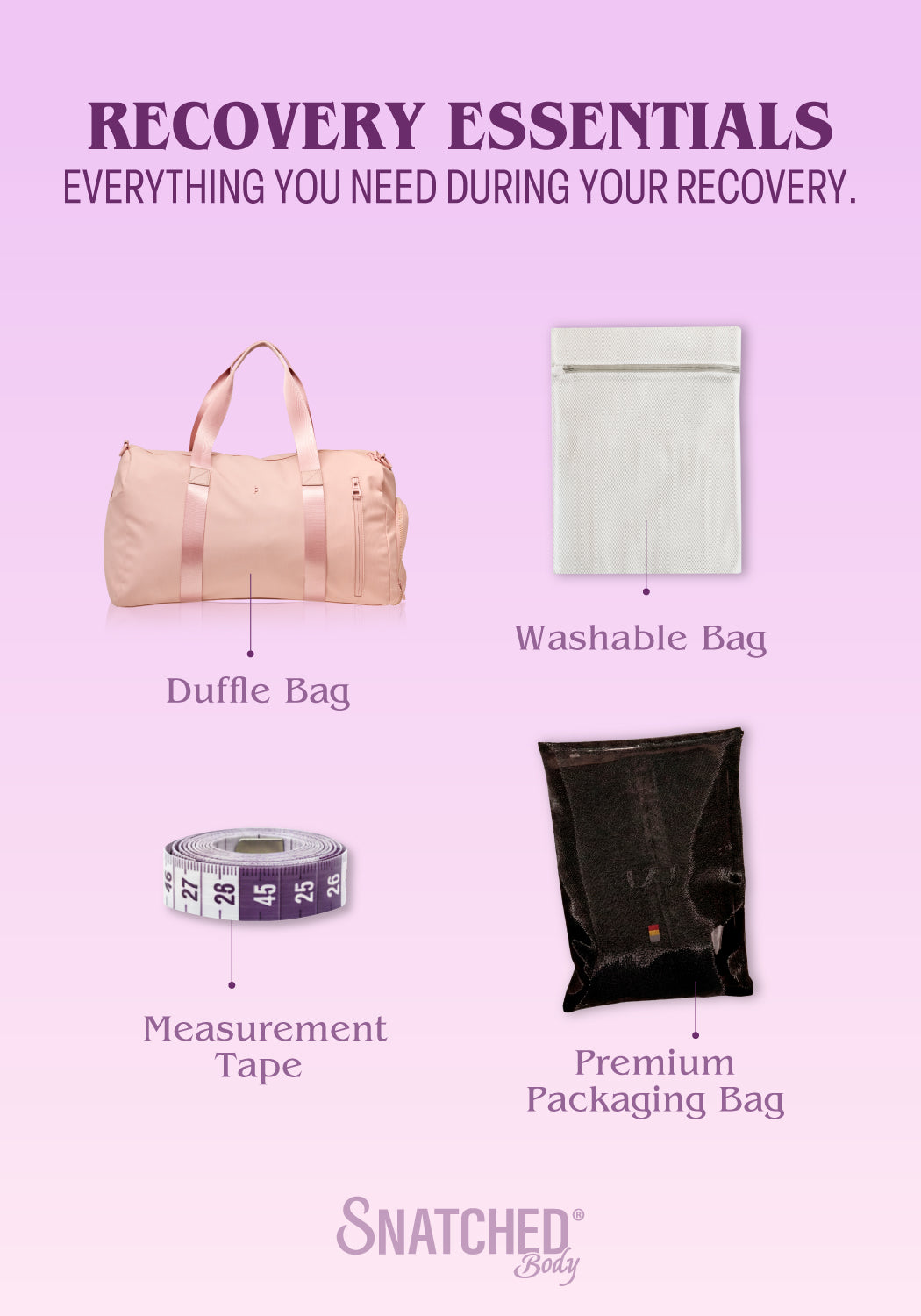 BBL Recovery Kit -22 Essentials for BBL Dolls- Supplies for Optimal Healing