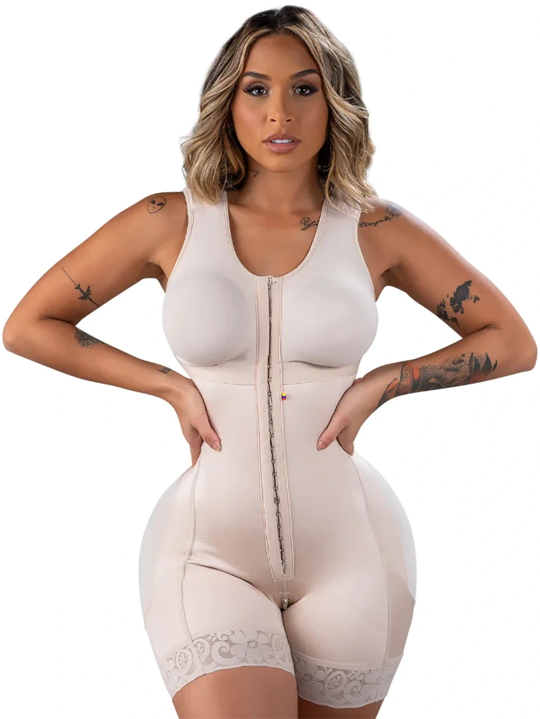Stage 2 BBL Faja: Colombian Post-Surgery Shapewear with Built-in Bra