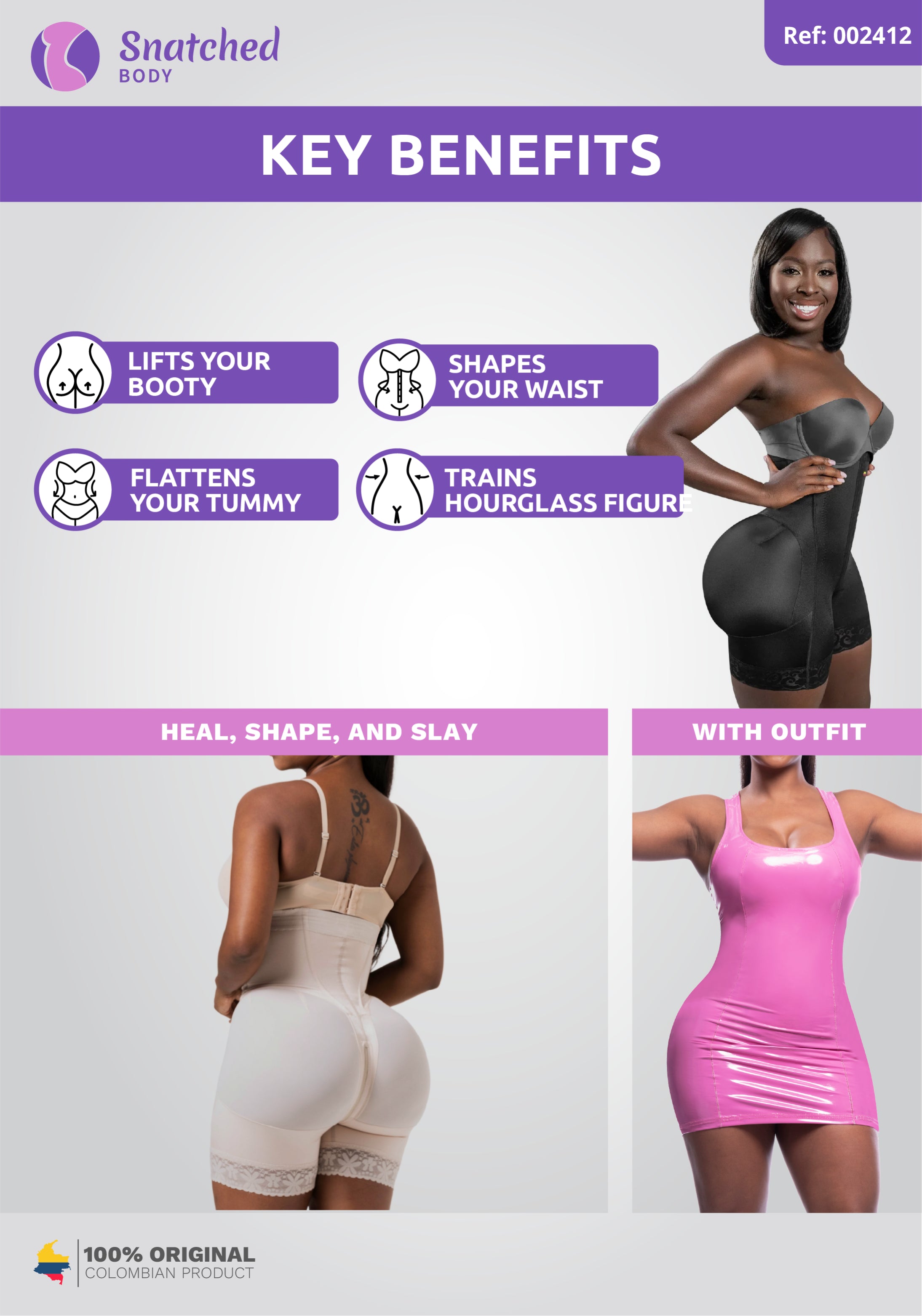 M MYODRESS Fajas Colombianas Moldeadoras Body Shaper BBL post M MYODRESS Fajas Colombianas Moldeadoras Body Shaper BBL post