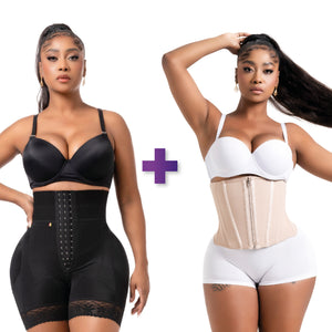 BBL Short | Stage 3 Post-Op Tummy Control High Waisted + BBL & Lipo | Stage 4 Faja Waist Cincher | Hourglass | Pack Exclusivo