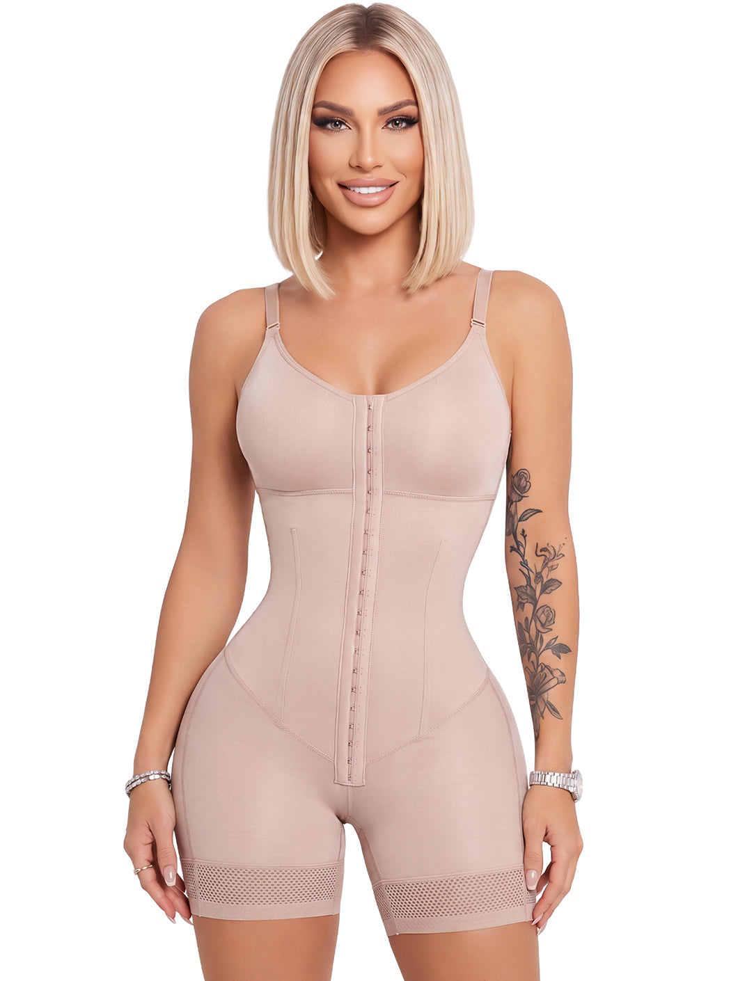 Faja With Built-In Bra | Hourglass Shapewear with Boning | Snatched Body 2423