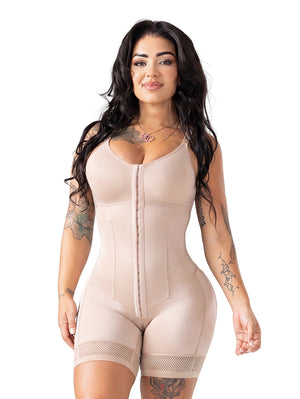 Snatched Body Faja With Built-In Bra | Hourglass Shapewear with Boning