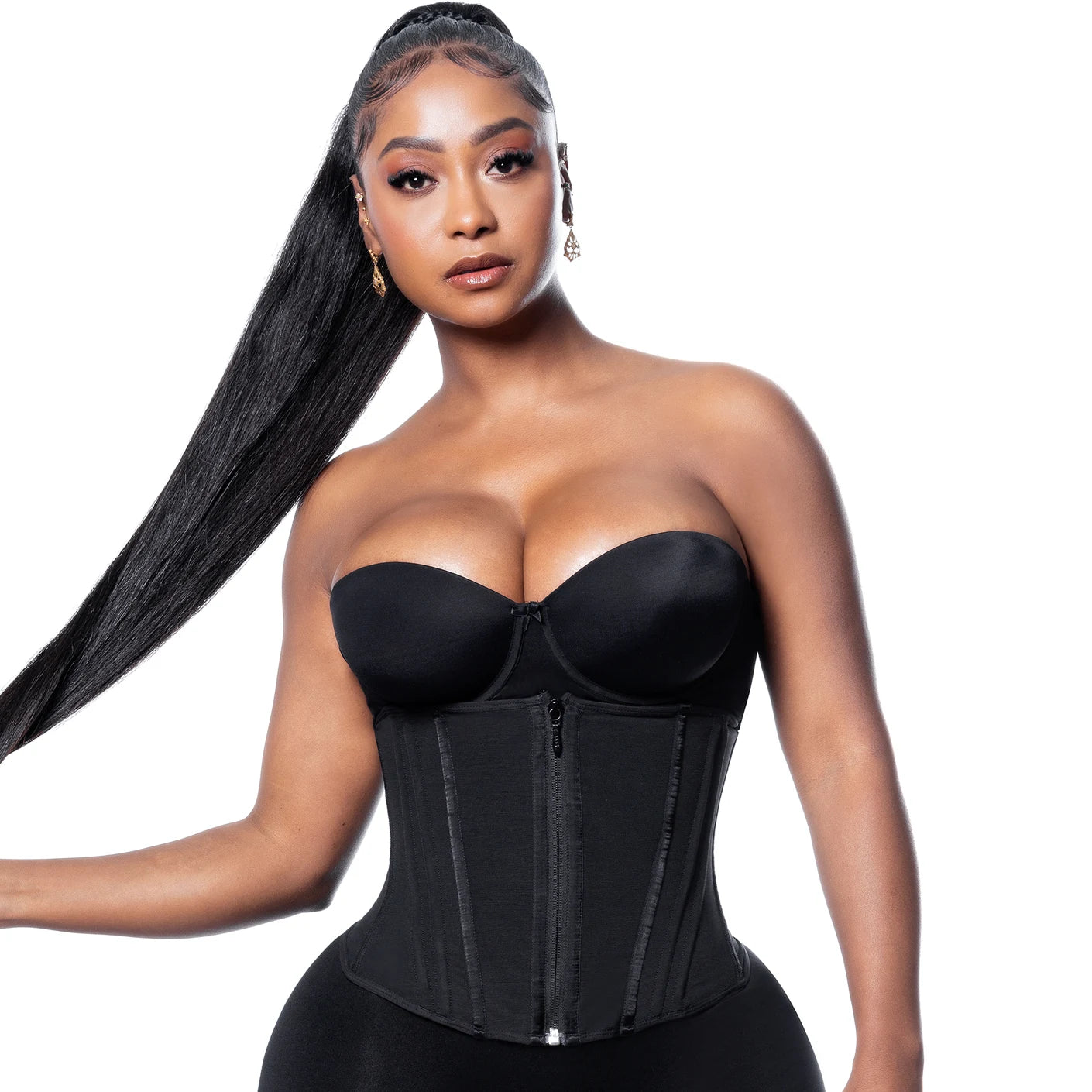 Clip and Zip Latex Waist Trainer - Shape Your Figure