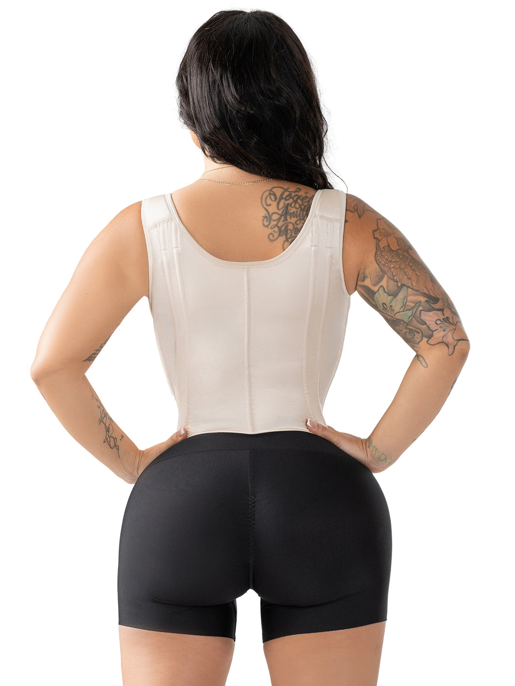 Snatched Body Vest Underbust Corset | Waist Cincher Shapewear with Straps & Front Zipper