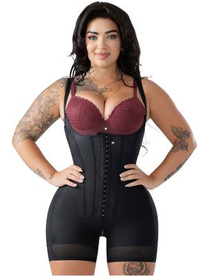 Open Bust Boned Faja Body Shaper | Daily Waist Snatching