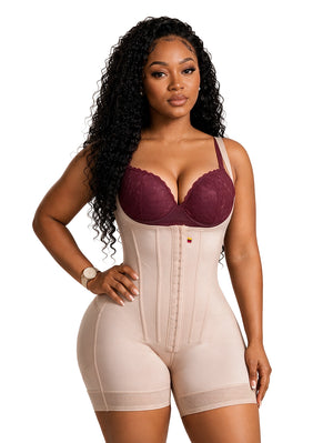 Open Bust Boned Faja Body Shaper | Daily Waist Snatching | Snatched Body 2425
