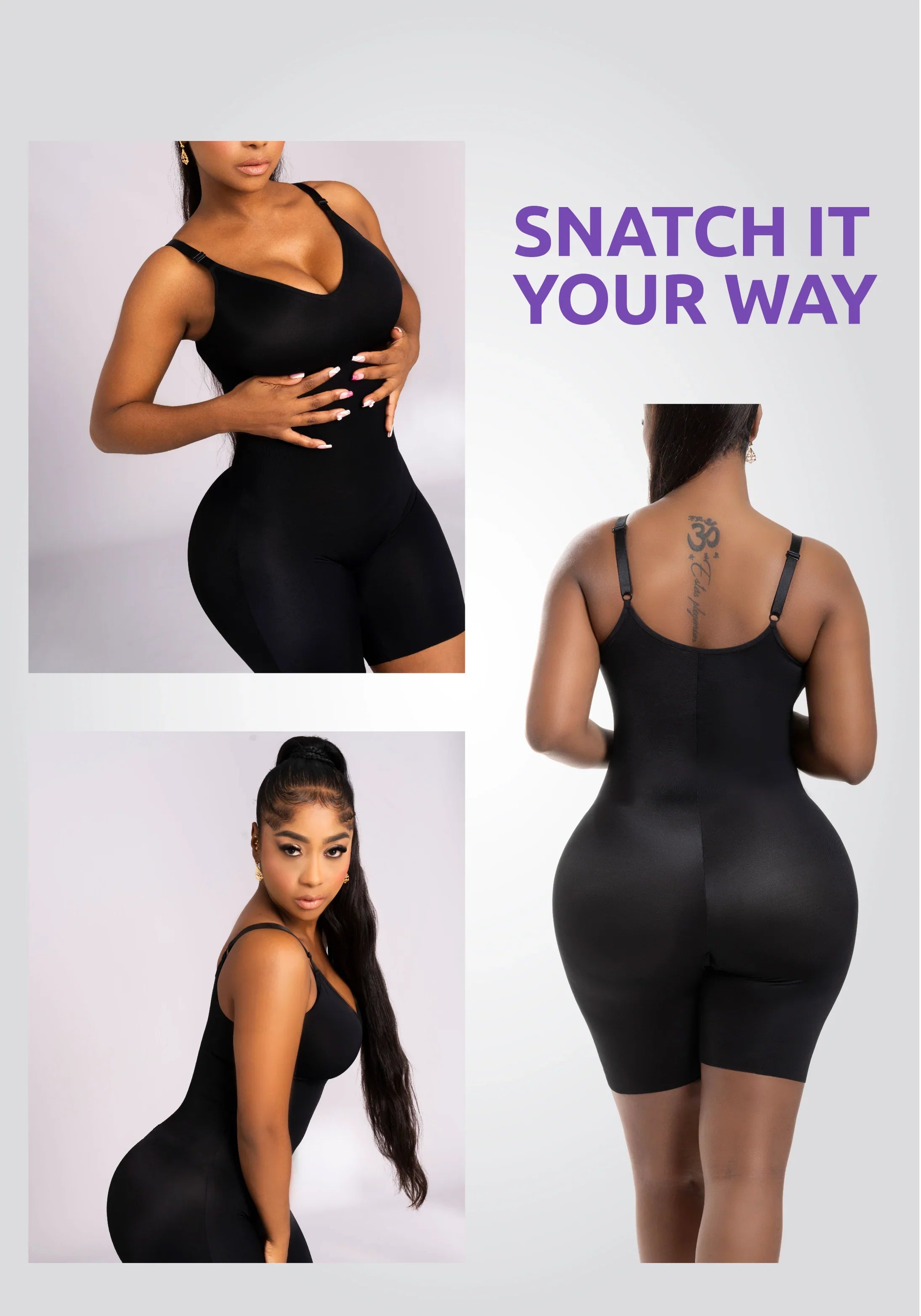 New Arrival | Comfy Tummy Control Shapewear Bodysuit Mid Thigh With Built-in Bra | Daily Use | Color Caramel