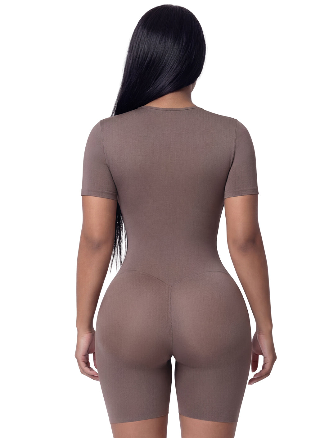 Short Sleeve Biker Bodysuit | Versatile Soft Control Shapewear