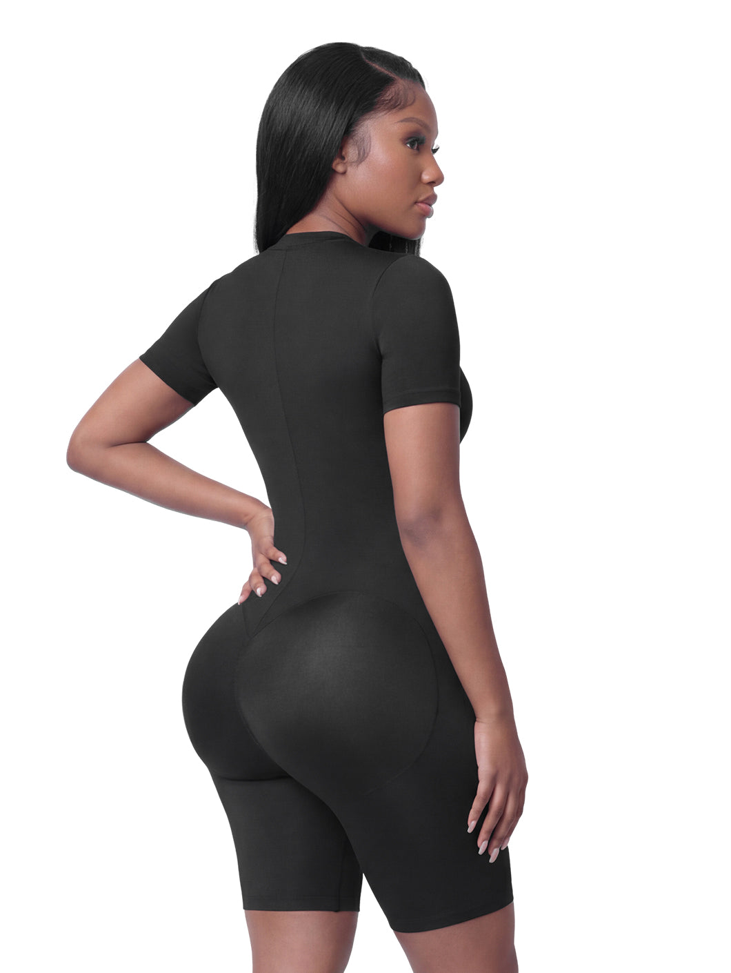Short Sleeve Biker Bodysuit | Versatile Soft Control Shapewear