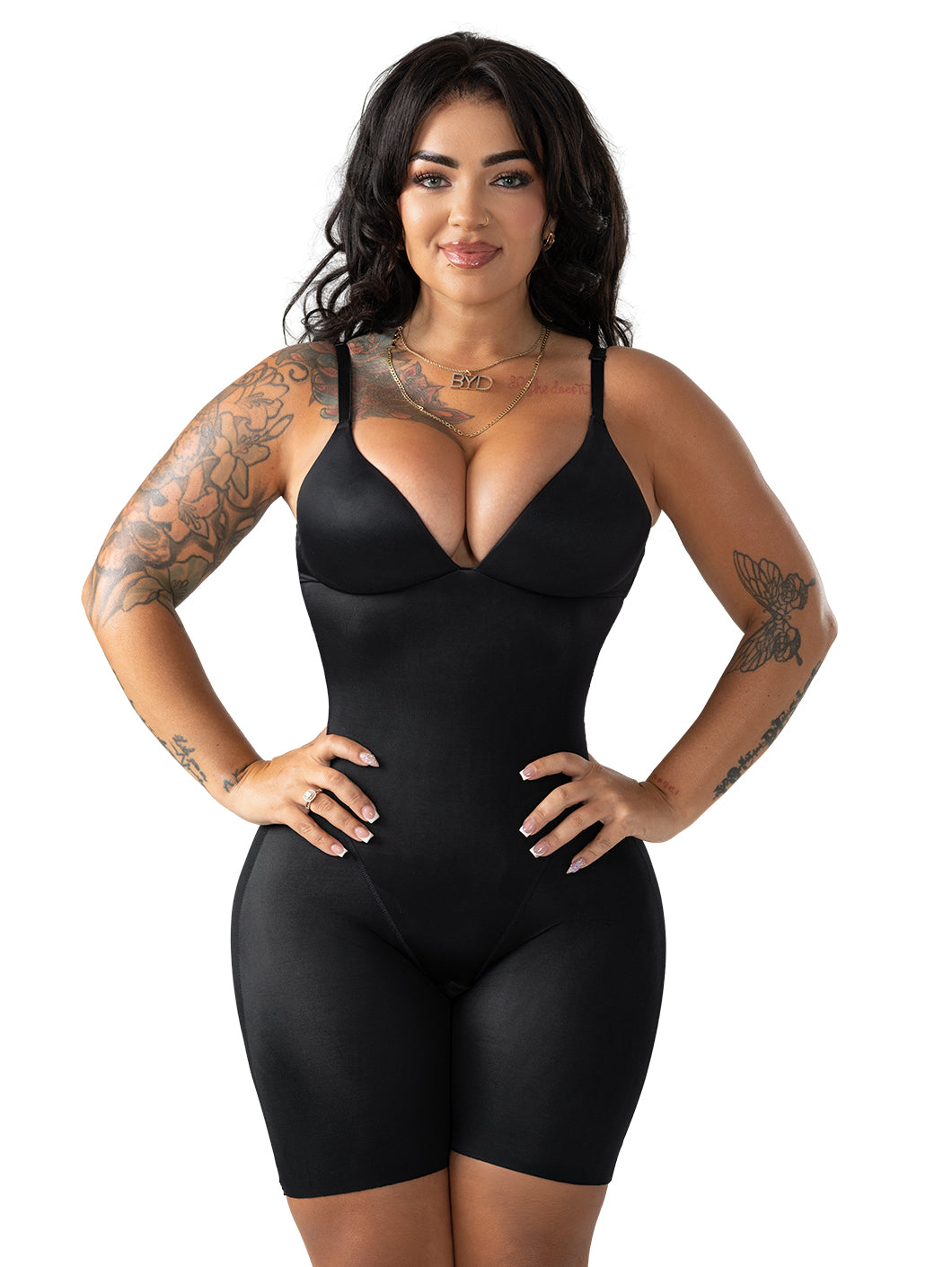Seamless Soft Control Bodysuit with Cups| Daily Waist Snatching Shapewear | Snatched Body DQ01D5 (TT)