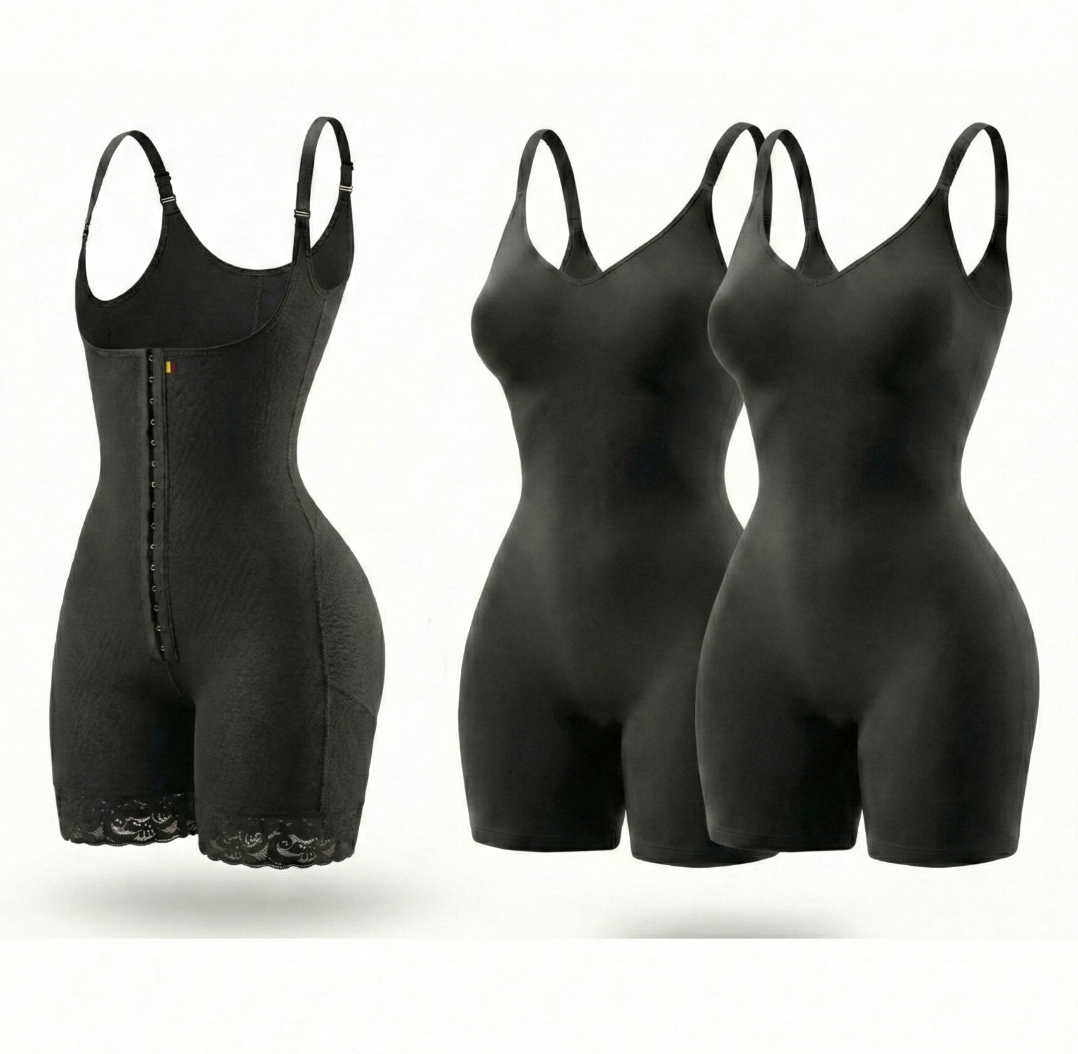 Snatched Stage 2 | Faja Short + 2-Pack Shapewear Bodysuit