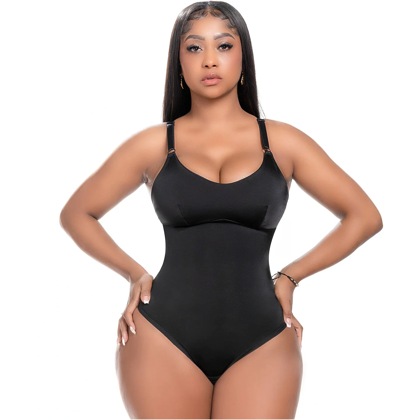 Comfy Tummy Control Shapewear Thong Bodysuit With Built-In Bra | Daily Use