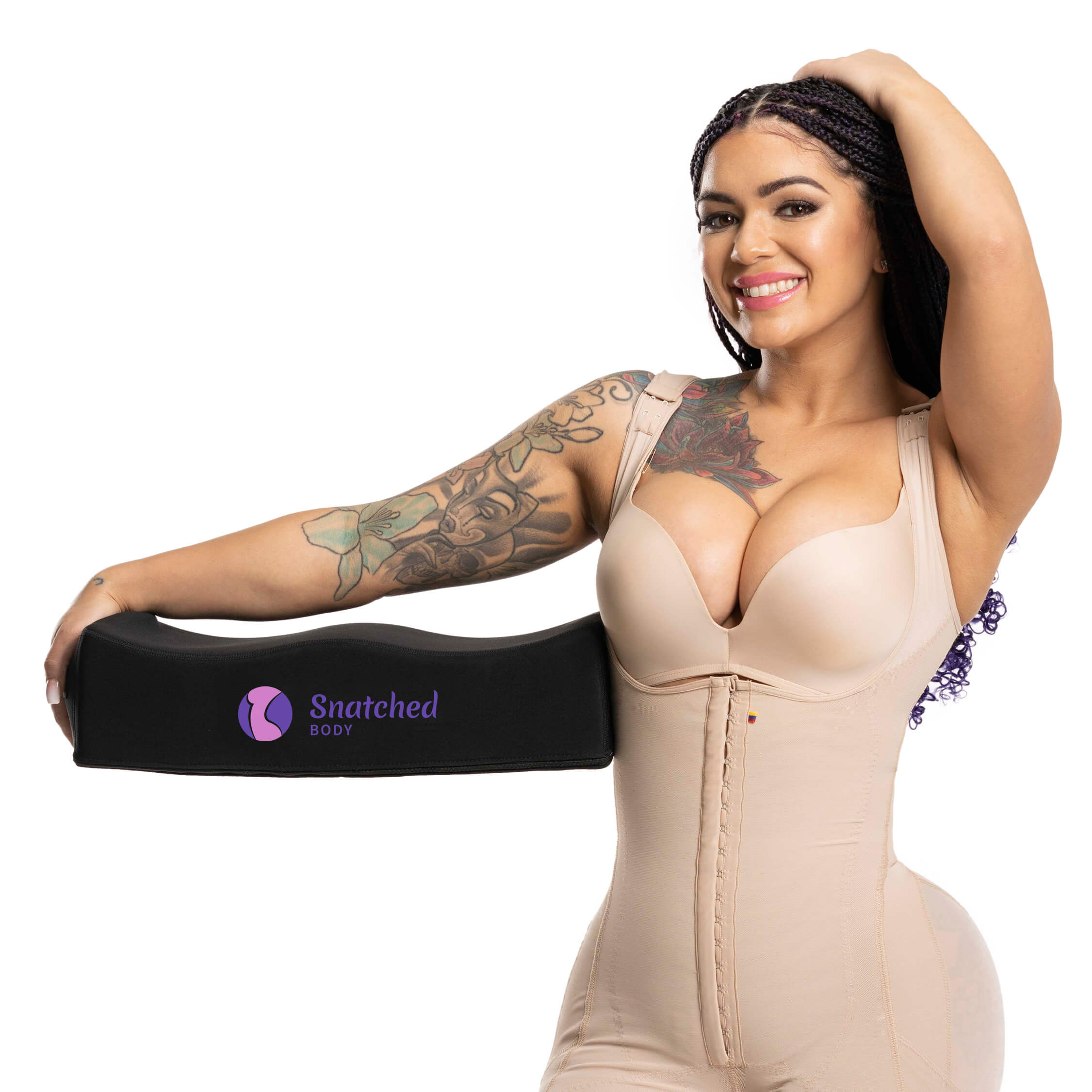 Wide and Firm BBL Comfort Pillow - New Rounded Shape for Ultimate Balance  and Comfort - Plus Size - Less Embarrassing, Firm, Better Balance 